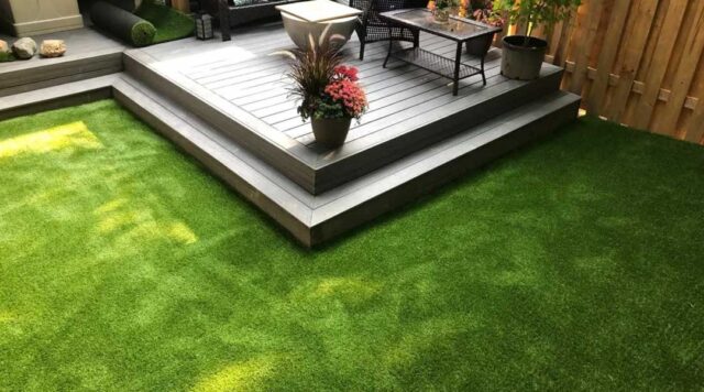 Duo of Synthetic Grass and Composite Decking