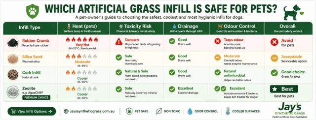 Pet-Safe and Pet-Unsafe Infill Types