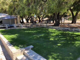 Artificial grass area on Rottnest Island