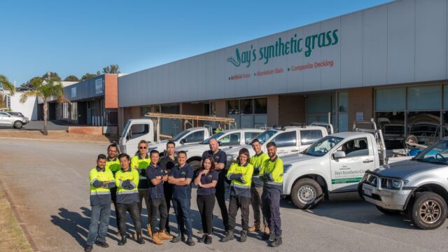 Jay's Synthetic Grass crew and fleet, Malaga