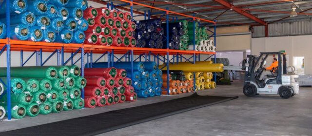 Artificial grass rolls in stock, Malaga warehouse