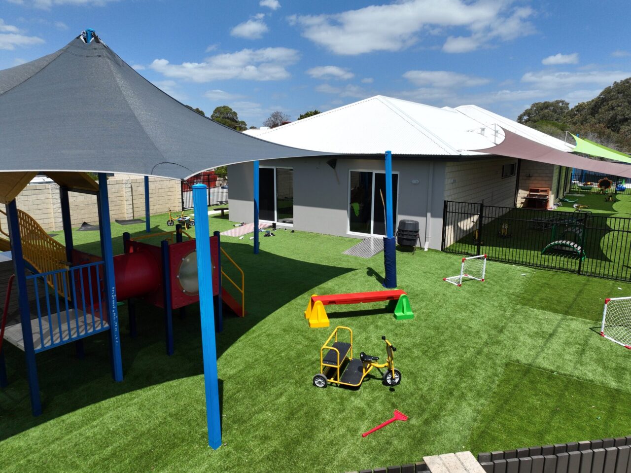 DJI_0689 1280px — Project 3827 Great Beginnings early learning centre synthetic grass - Marangaroo aerial view